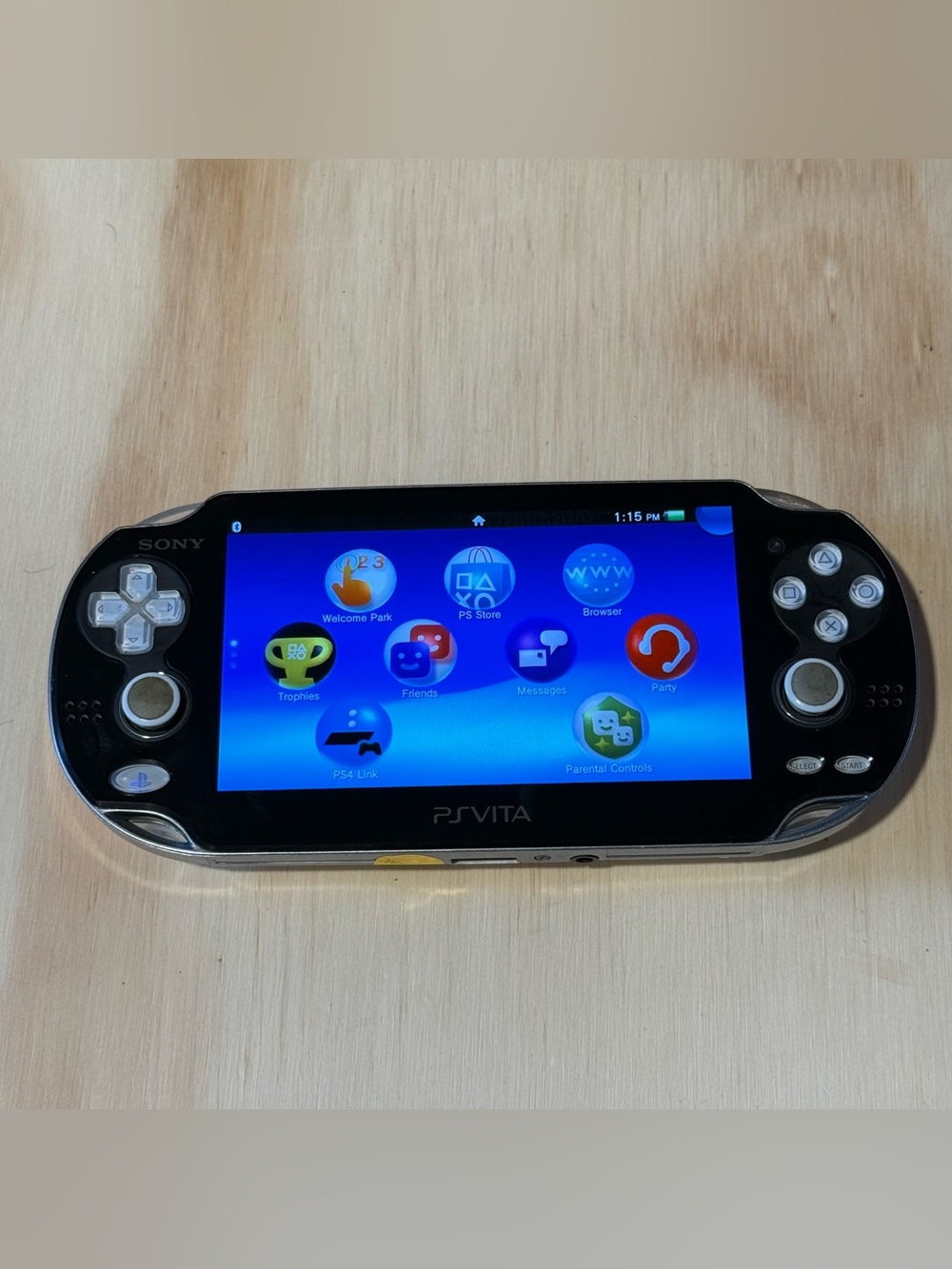Sony PSP Vita PCH-1001 Blk Console w/ChargerTested & Good Read info Blw!